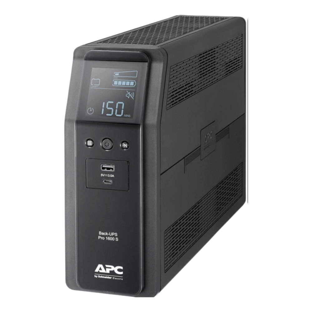 เครื่องสำรองไฟฟ้า APC 1600VA 960 วัตต์ รุ่น BR1600SI-3Y EASY UPS 8 ช่อง ป้องกัน ไฟตก ไฟเกิน